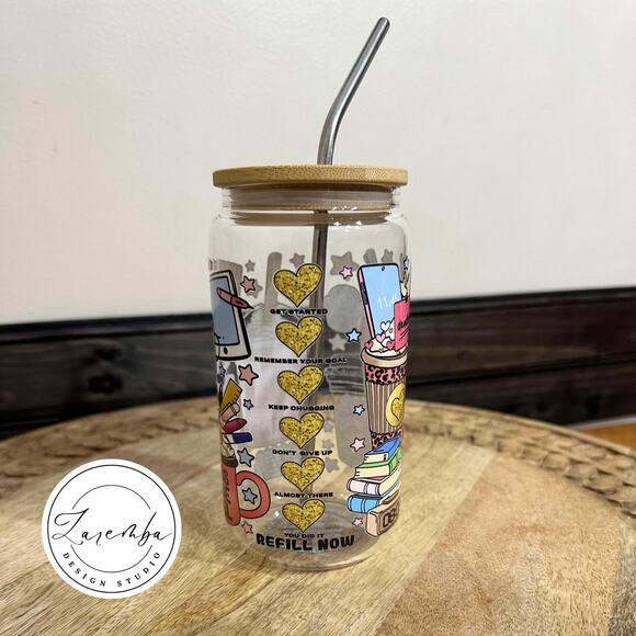 Boss Babe Fuel Libbey Cup, Working Office Beer Can Glass, 16 oz Sipper Glass - Picture 5 of 7